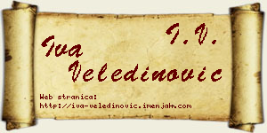 Iva Veledinović vizit kartica